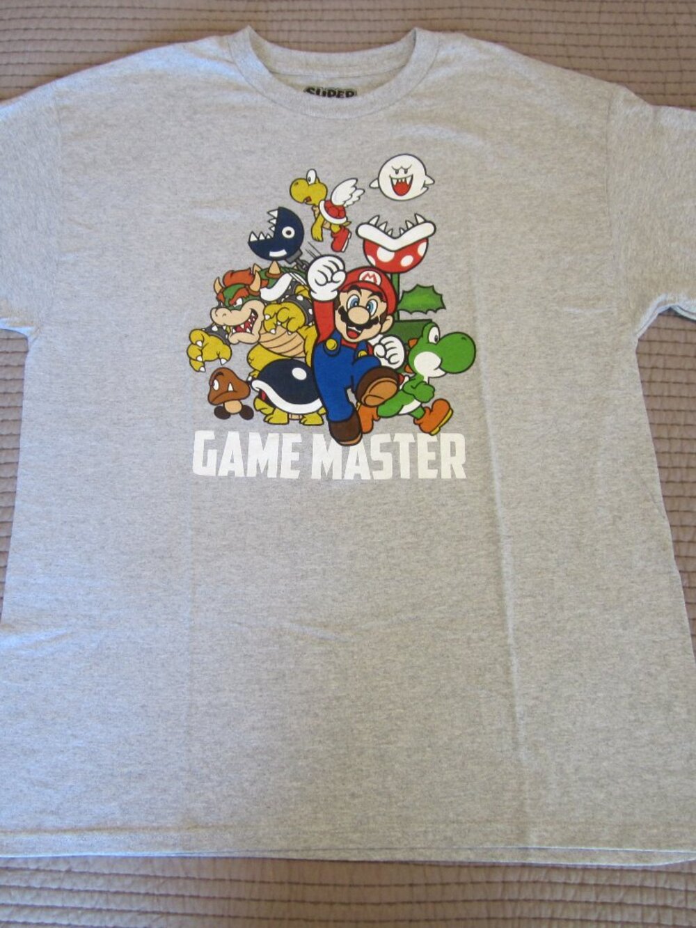 Super Mario Game Master T-shirt, Size XL